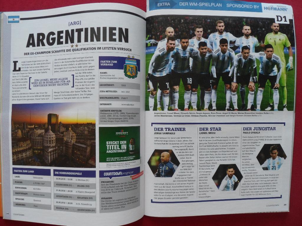 немецкий журнал Чемпионат мира по футболу 2018 г. (фото команд) 2