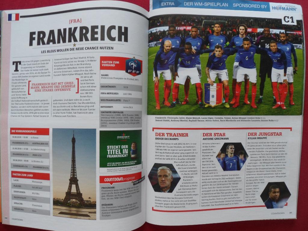 немецкий журнал Чемпионат мира по футболу 2018 г. (фото команд) 3