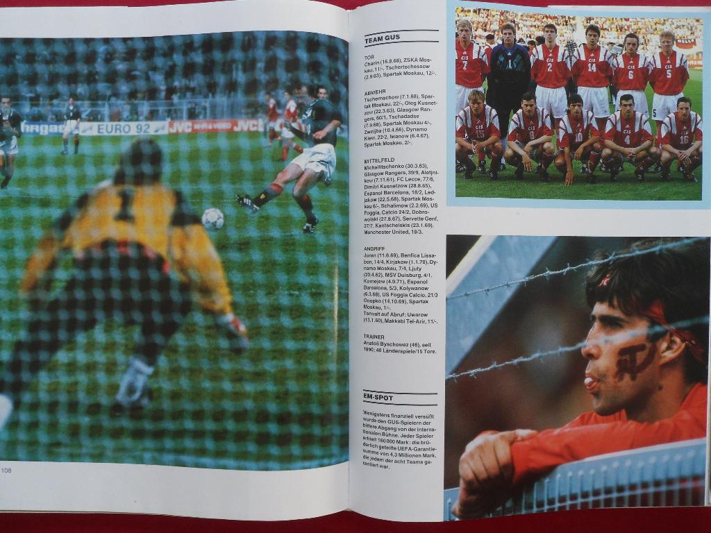 фотоальбом Чемпионат Европы по футболу 1992 + постер сб. Германии 5