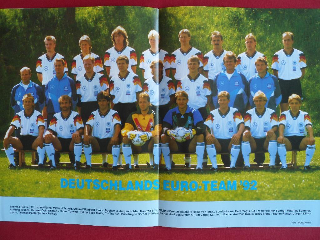 фотоальбом Чемпионат Европы по футболу 1992 + постер сб. Германии 7