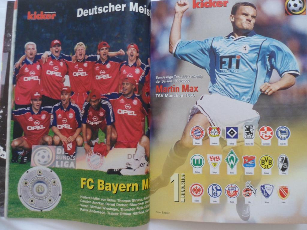 Kicker (спецвыпуск) Бундеслига 2000-01 постеры команд 3