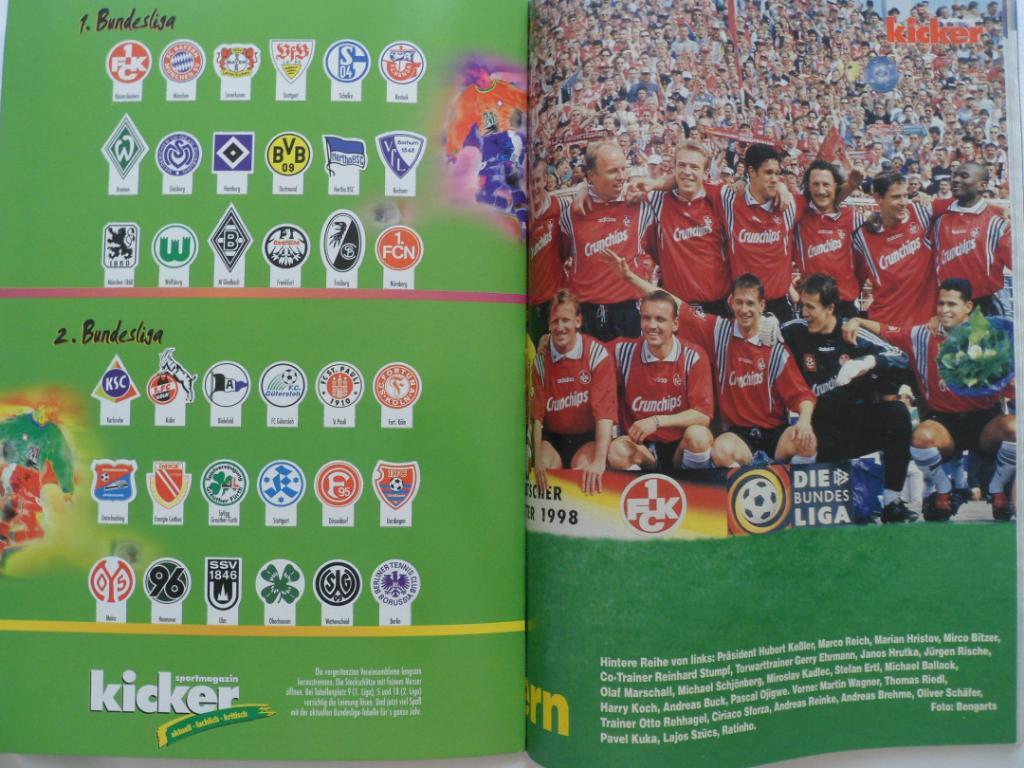 Kicker (спецвыпуск) Бундеслига 1998-99 3