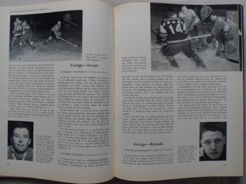 книга-фотоальбом История шведского хоккея 1958 г. 4