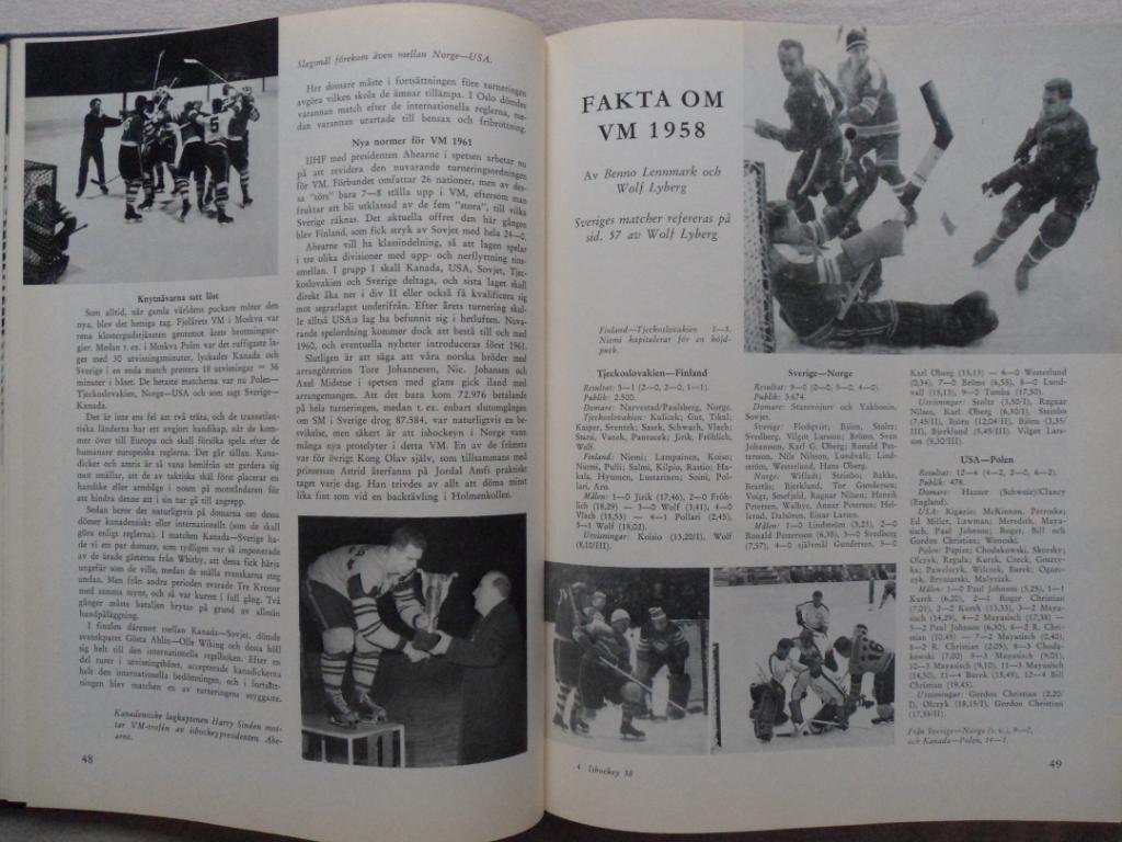 книга-фотоальбом История шведского хоккея 1958 г. 5