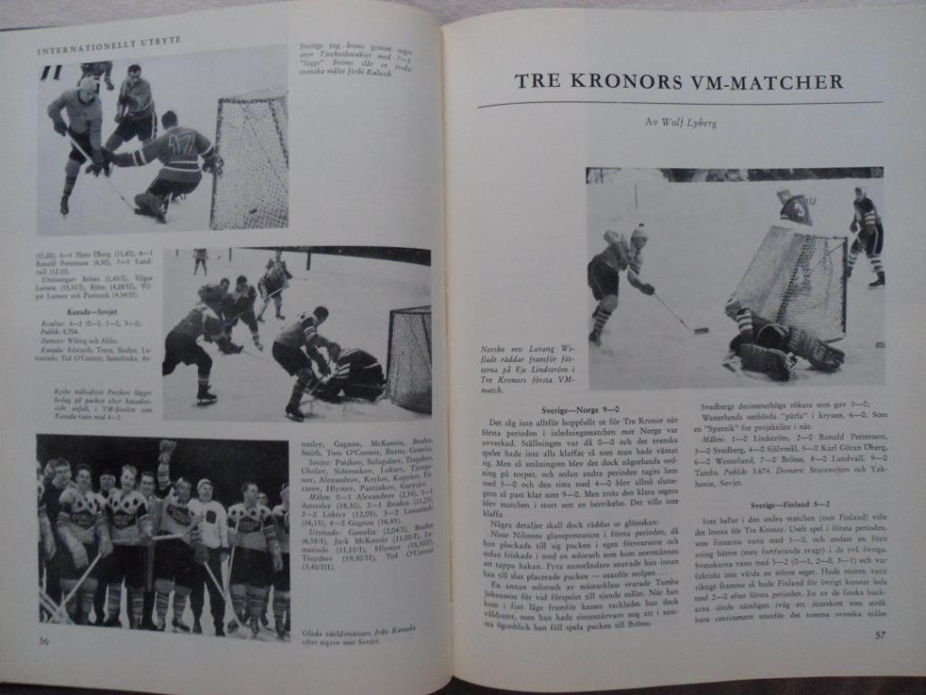 книга-фотоальбом История шведского хоккея 1958 г. 7