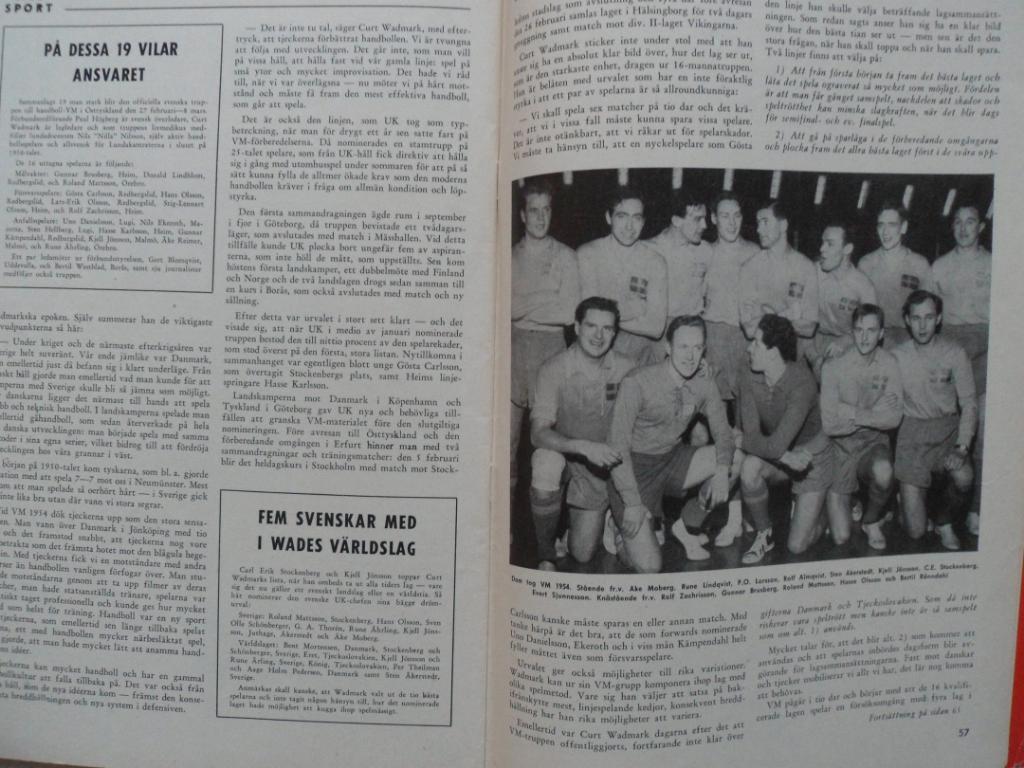 журнал Спорт (Швеция) № 2 (1957 г.) 1