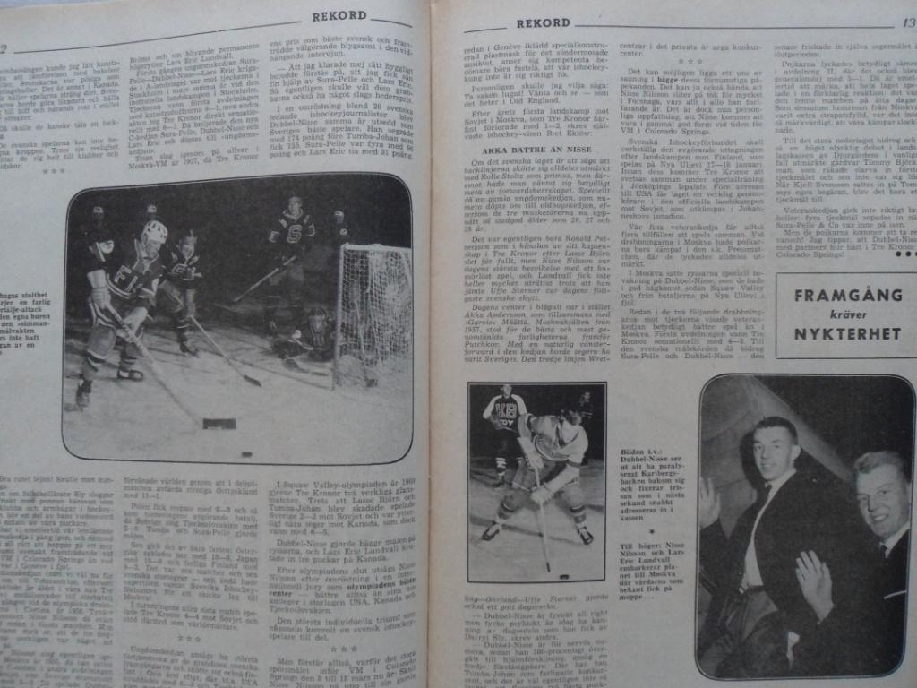 журнал Рекорд (Швеция) №3 (1962 г.) 2