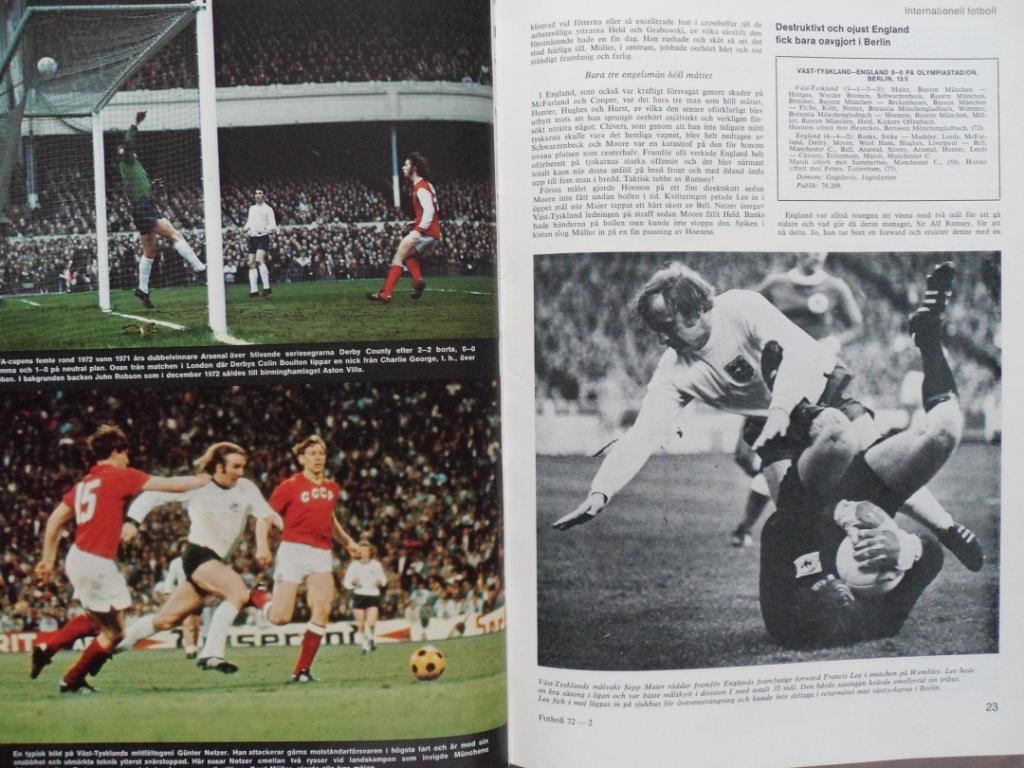 книга-фотоальбом История шведского и мирового футбола 1972 г. (2 постера) 7