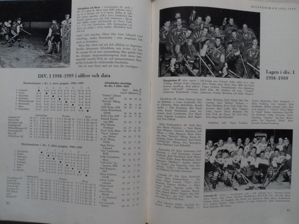 книга-фотоальбом История шведского хоккея 1959 г. 7