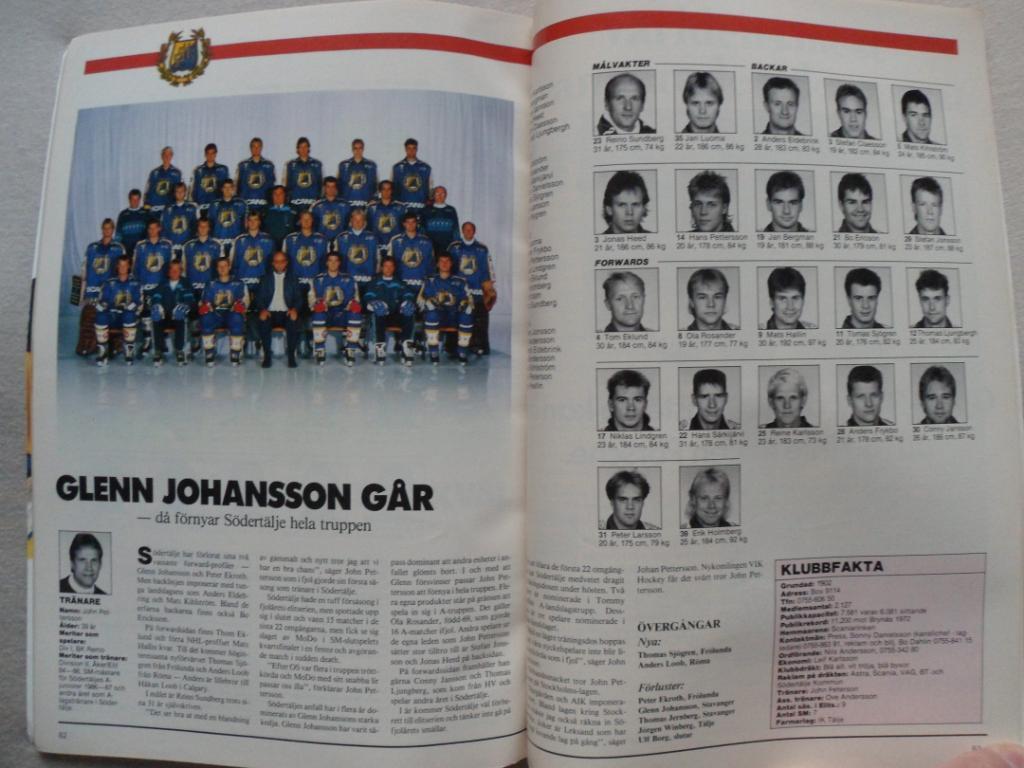 журнал Элит (Швеция) №1 (1988 г.) фото всех команд 3