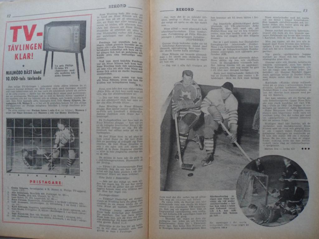 журнал Рекорд (Швеция) №6 (1960 г.) 3