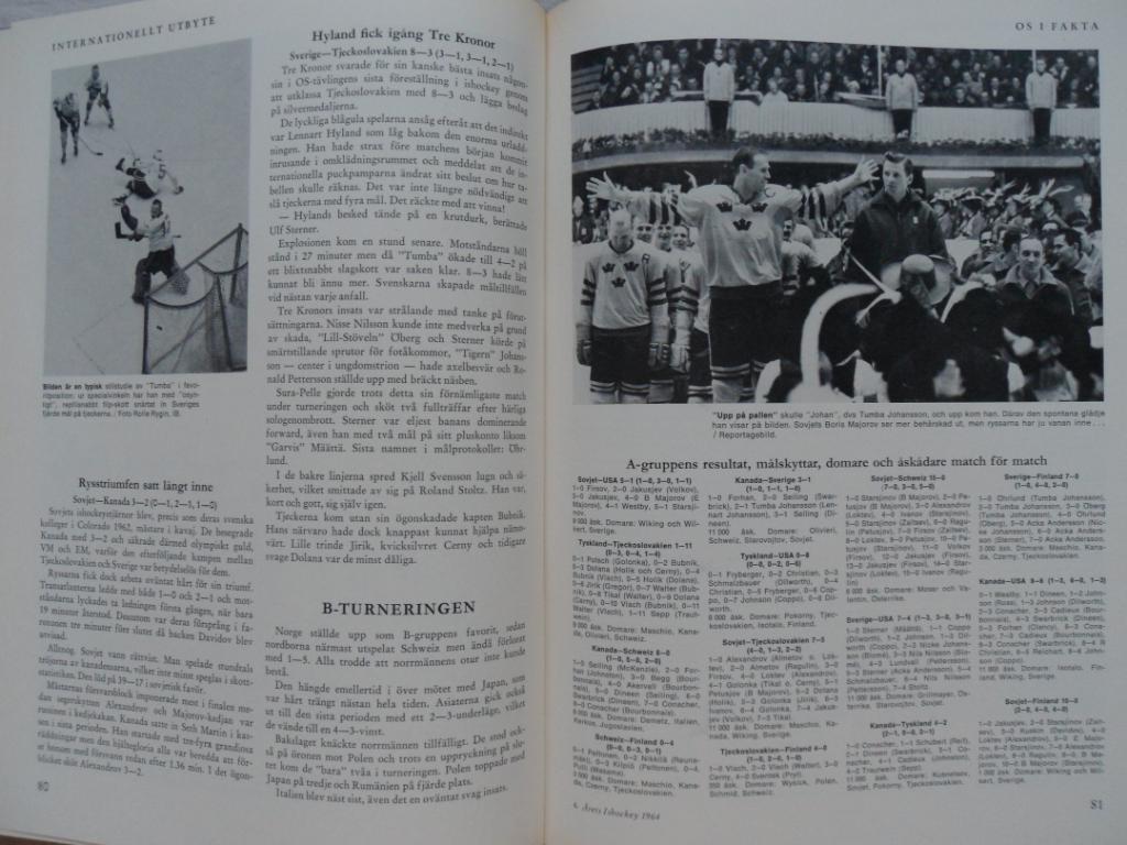 книга-фотоальбом История шведского хоккея 1964 г. 1