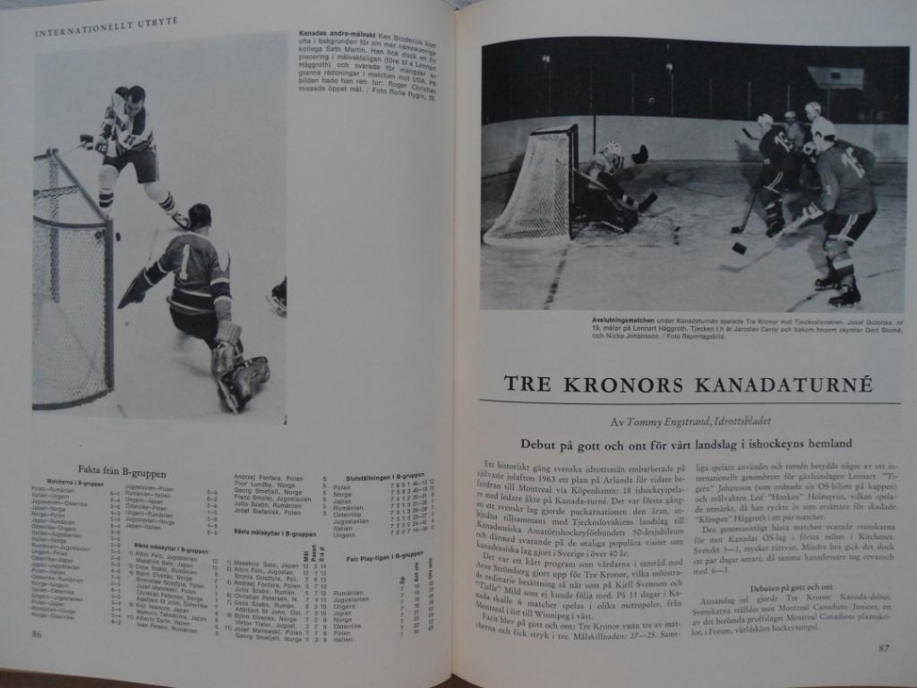 книга-фотоальбом История шведского хоккея 1964 г. 2
