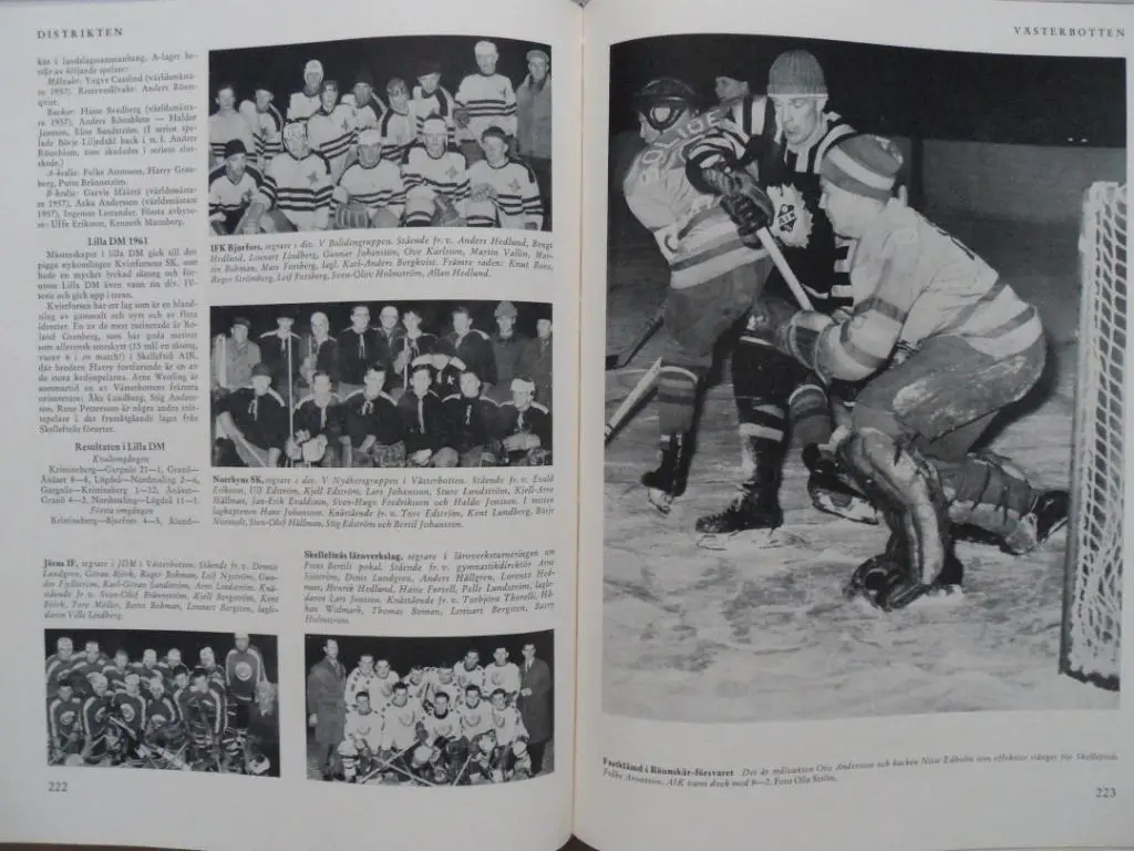 книга-фотоальбом История шведского хоккея 1961 г. 2