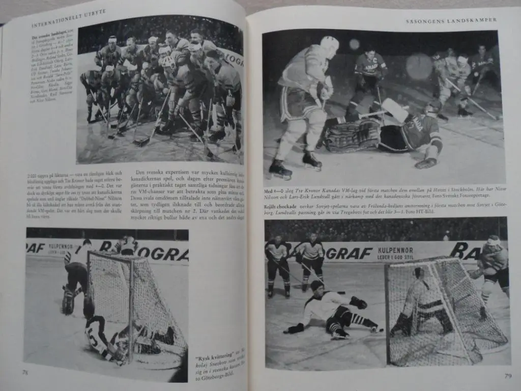 книга-фотоальбом История шведского хоккея 1961 г. 3