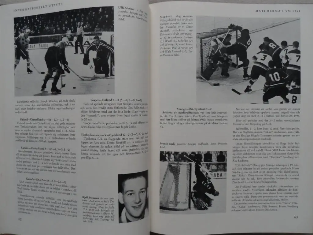 книга-фотоальбом История шведского хоккея 1961 г. 5