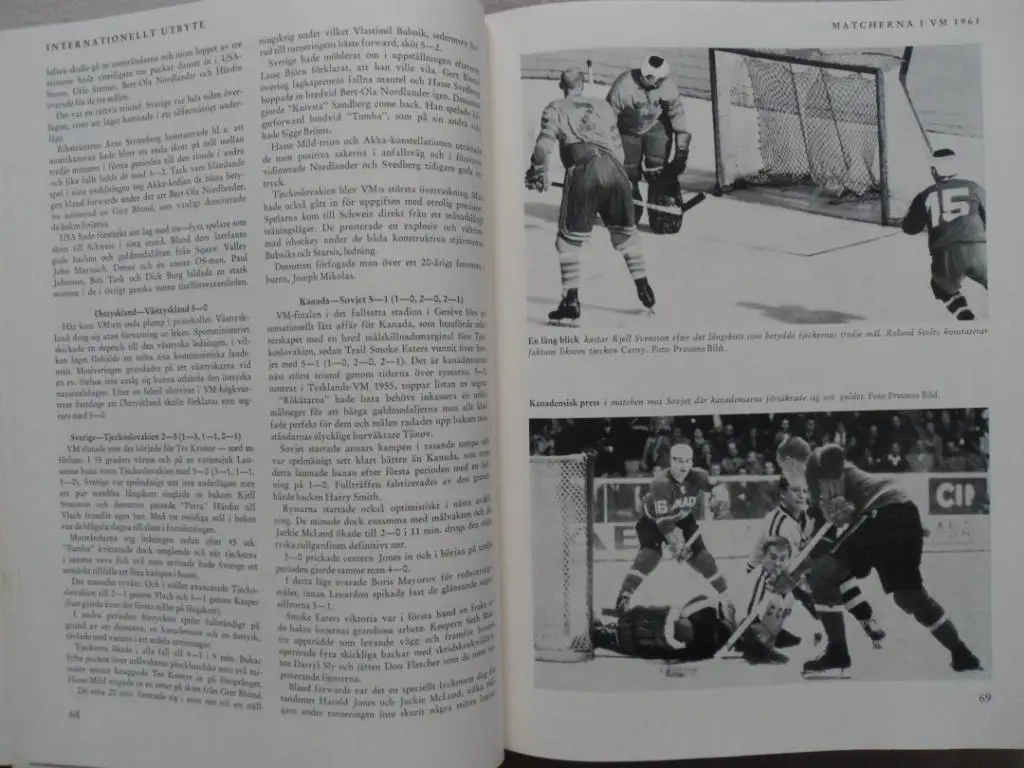 книга-фотоальбом История шведского хоккея 1961 г. 6
