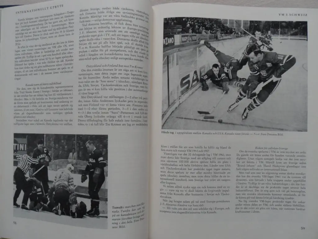 книга-фотоальбом История шведского хоккея 1961 г. 7