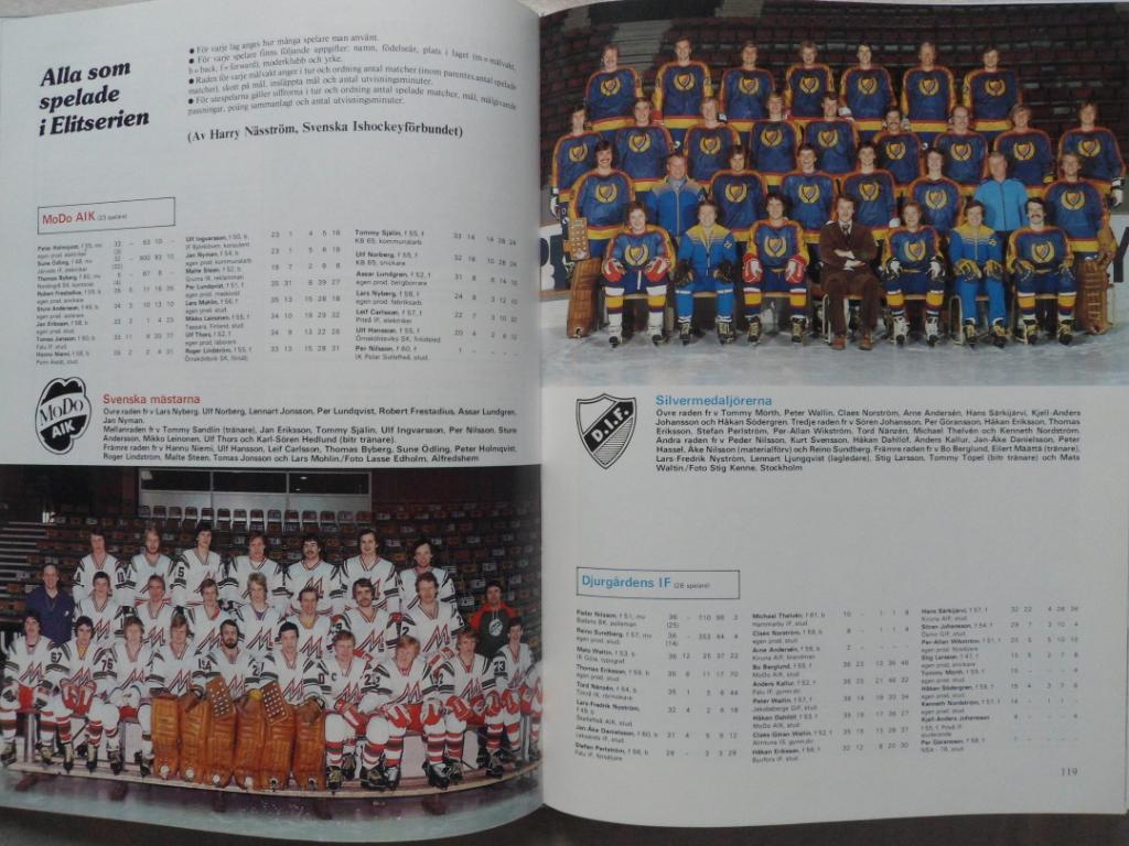 книга-фотоальбом История шведского хоккея 1979 г. 1