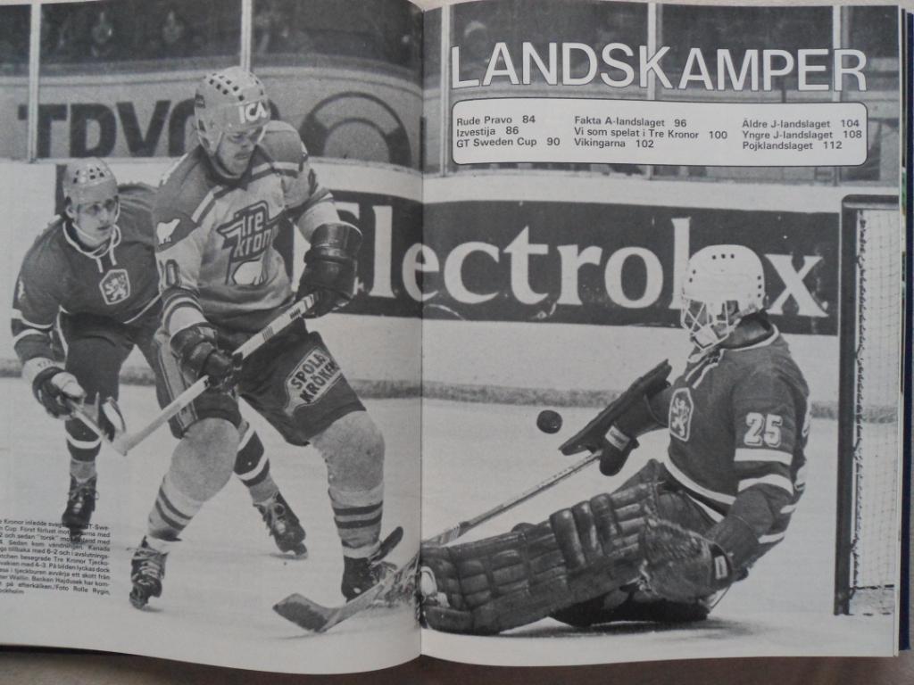 книга-фотоальбом История шведского хоккея 1980 г. 1