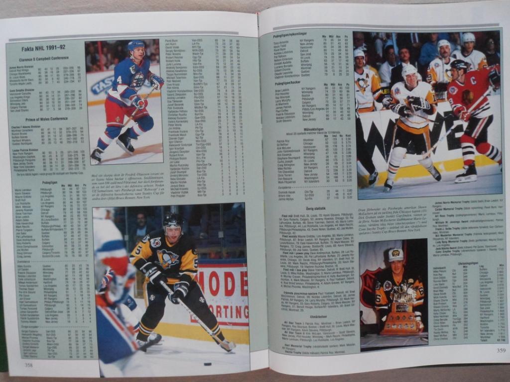книга-фотоальбом История шведского хоккея 1992 г. 2