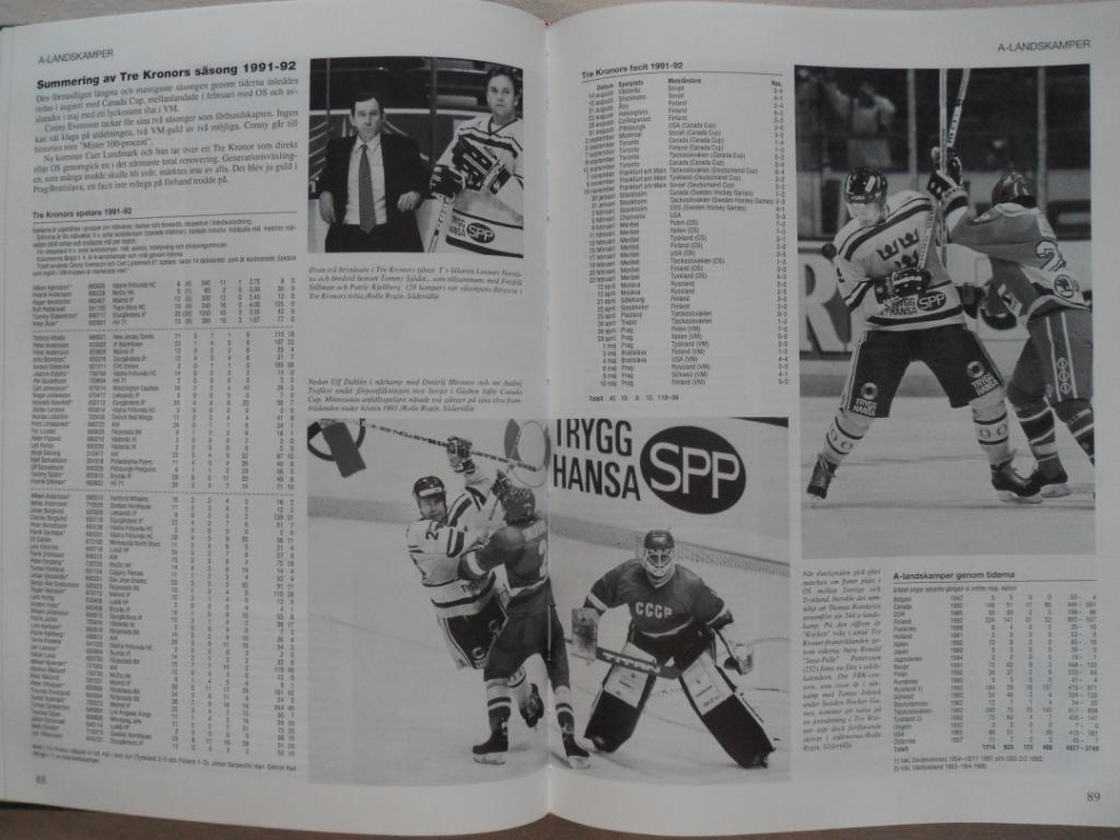 книга-фотоальбом История шведского хоккея 1992 г. 4