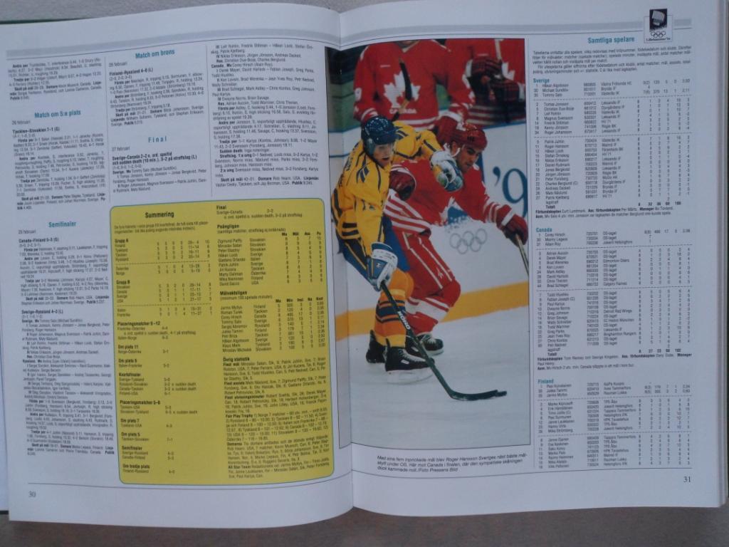 книга-фотоальбом История шведского хоккея 1994 г. 5