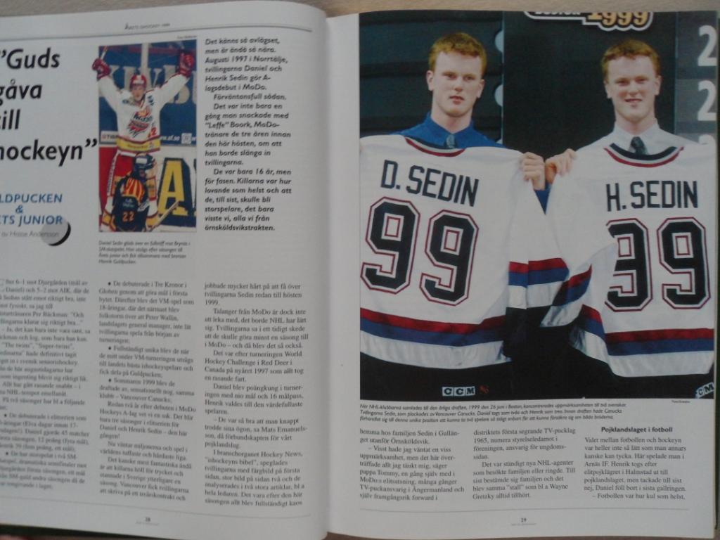 книга-фотоальбом История шведского хоккея 1999 г. 5