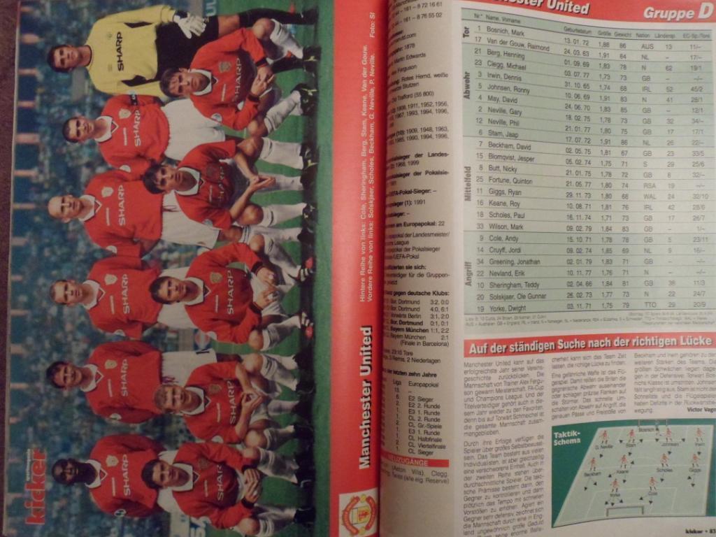 Kicker (спецвыпуск) Лига чемпионов 1999/2000(постеры всех команд) 1