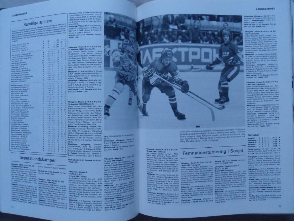 книга-фотоальбом История шведского хоккея 1985 г. 5