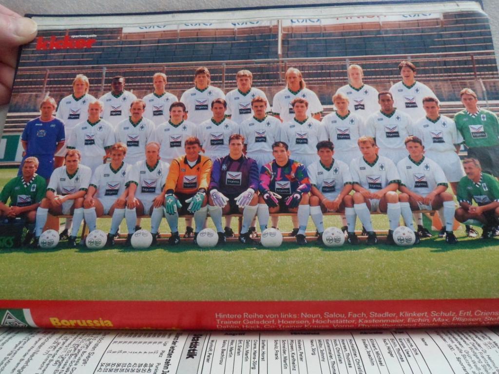 подшивка постеров Бундеслига Kicker 1990/91-1999/2000 3