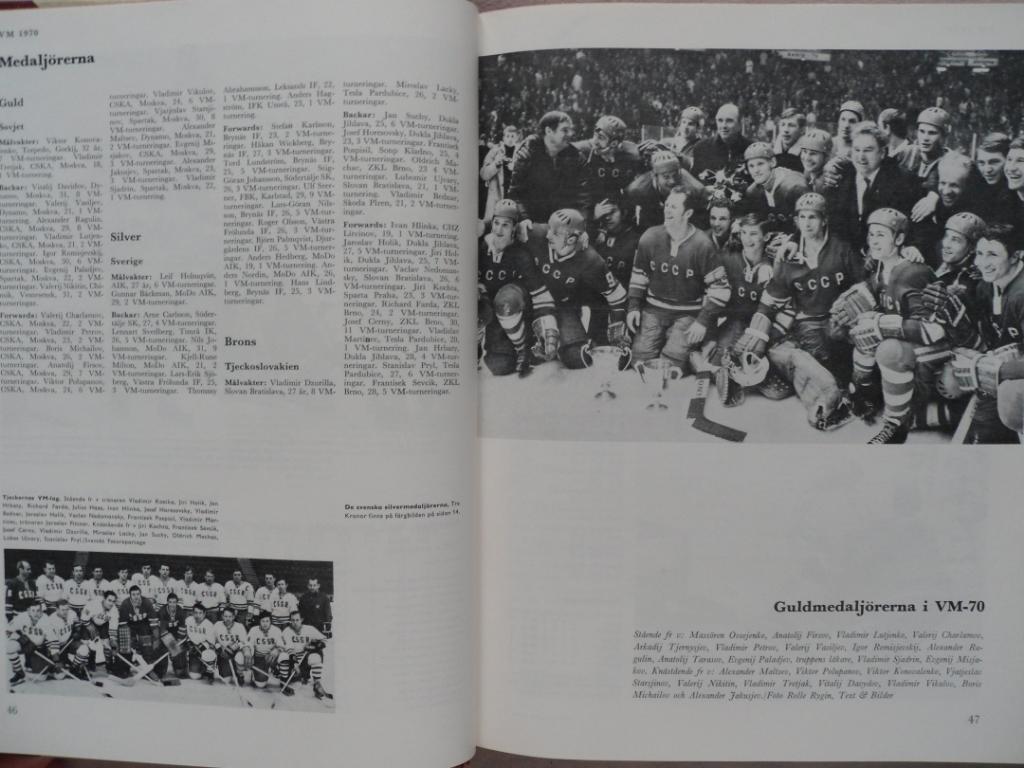 книга-фотоальбом История шведского хоккея 1970 г 4