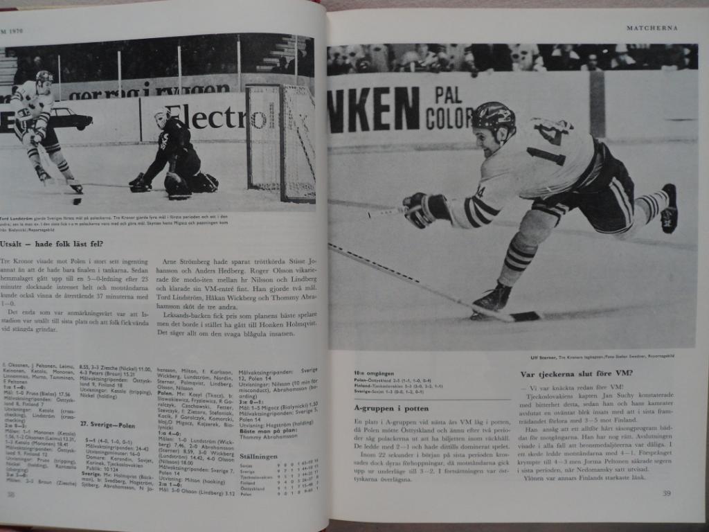 книга-фотоальбом История шведского хоккея 1970 г 7