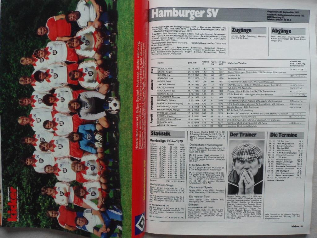 Kicker (спецвыпуск) Бундеслига 1979-80 1