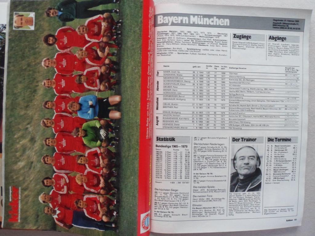 Kicker (спецвыпуск) Бундеслига 1979-80 3