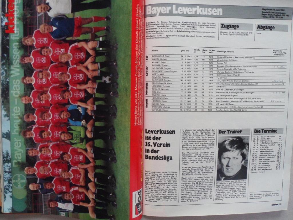 Kicker (спецвыпуск) Бундеслига 1979-80 4