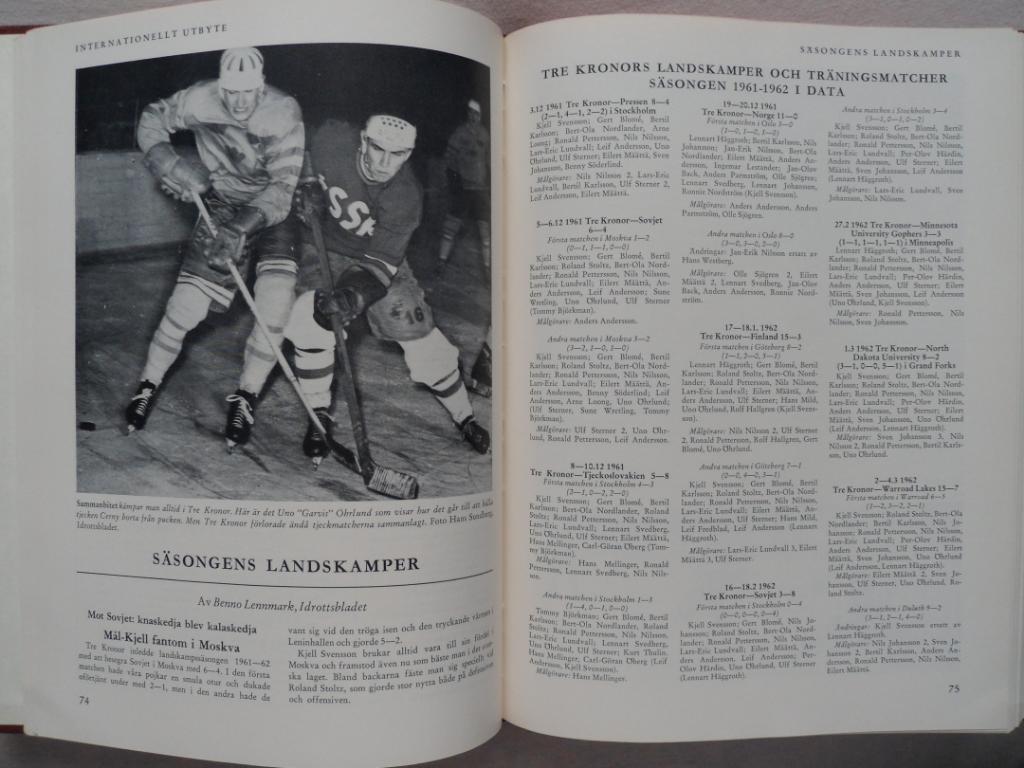 книга-фотоальбом История шведского хоккея 1962 г. 4