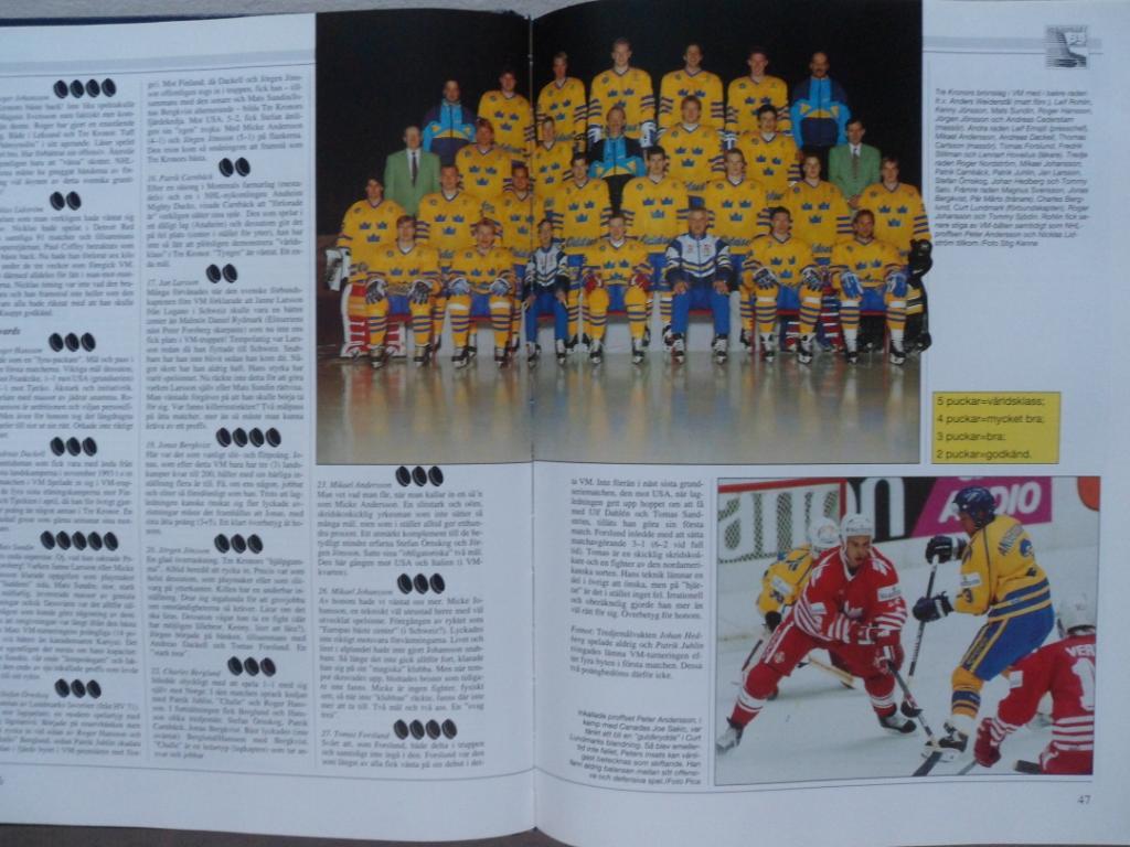 книга-фотоальбом История шведского хоккея 1994 г. 3