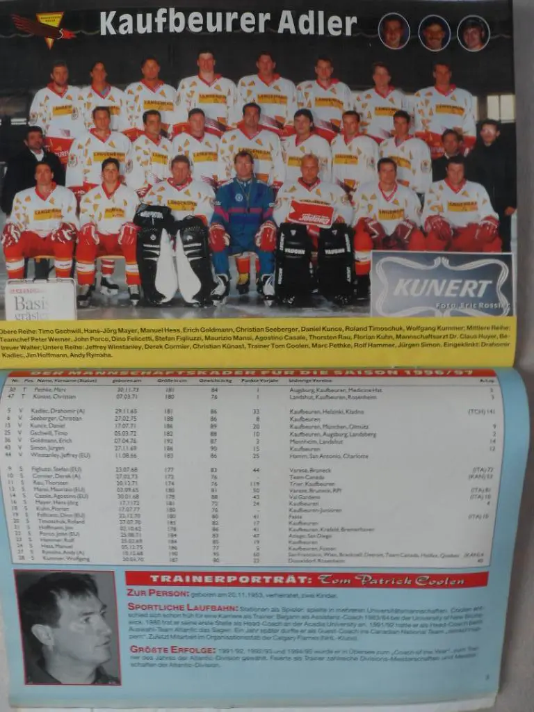 журнал Новости хоккея (Германия) - Сезон 1996-97 (постеры команд) 3