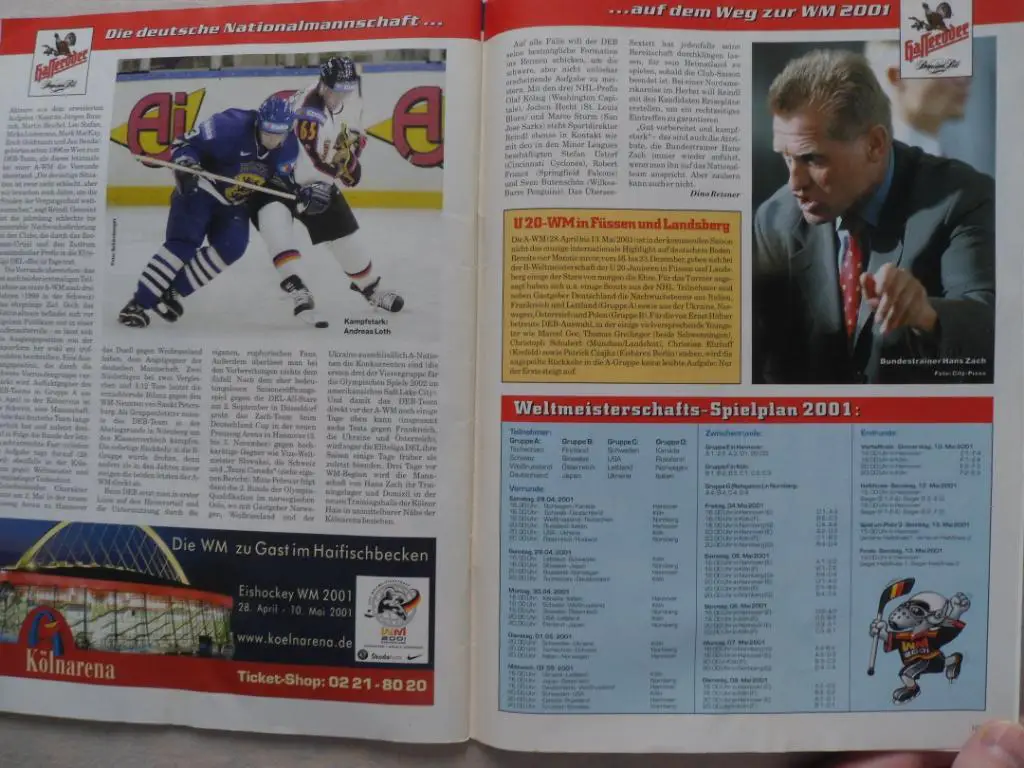 журнал Новости хоккея (Германия) - Сезон 2000-01 (постеры команд) 4