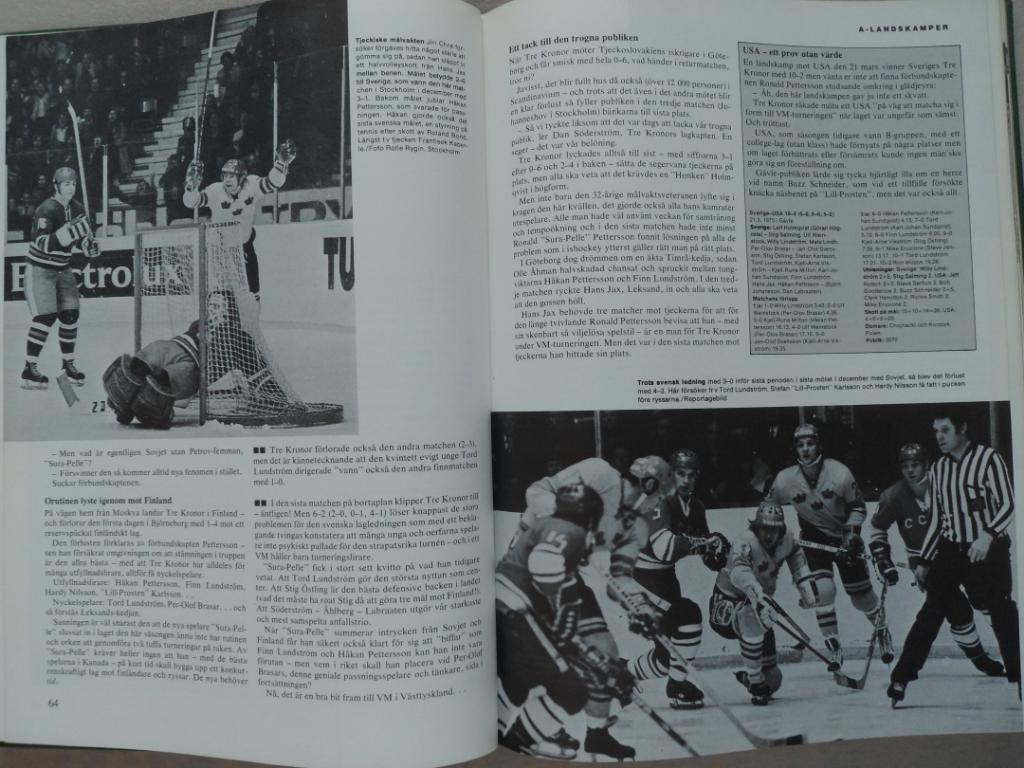 книга-фотоальбом История шведского хоккея 1975 2