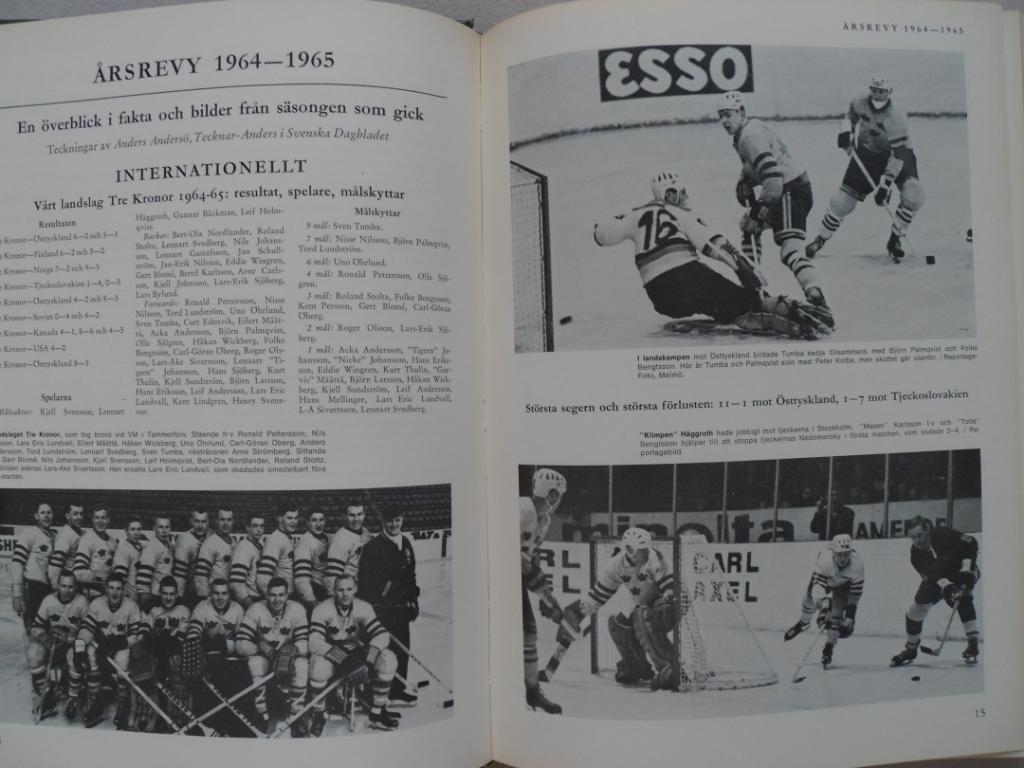 книга-фотоальбом История шведского хоккея 1965 6