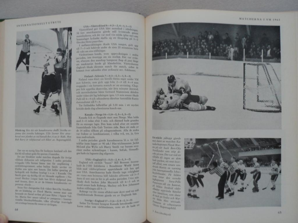 книга-фотоальбом История шведского хоккея 1962 5