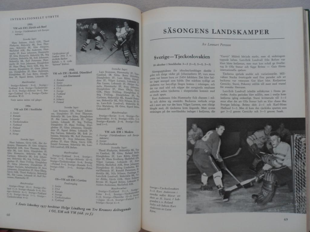 книга-фотоальбом История шведского хоккея 1958 3
