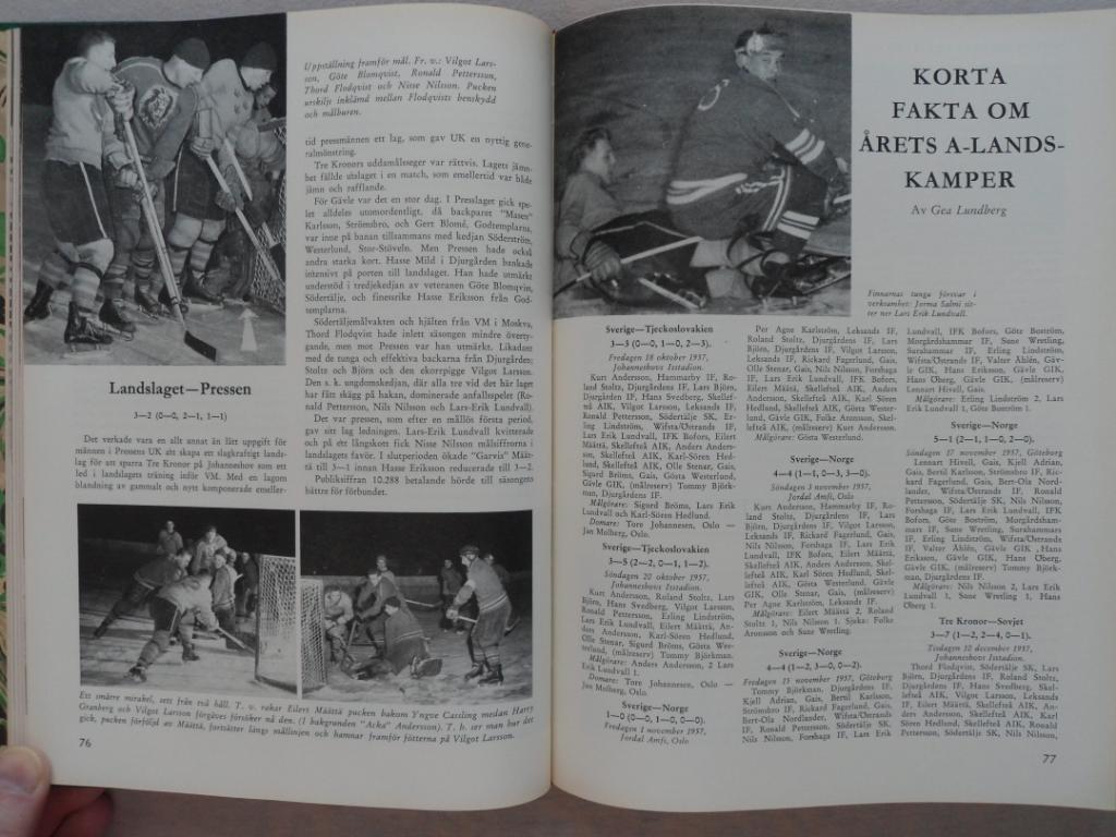 книга-фотоальбом История шведского хоккея 1958 6