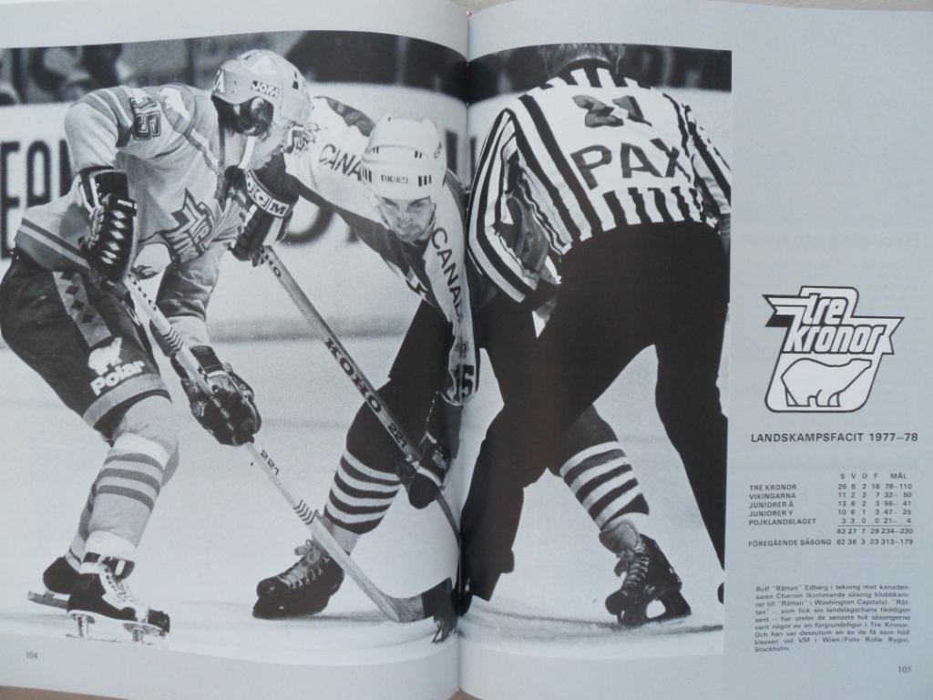 книга-фотоальбом История шведского хоккея 1978 3