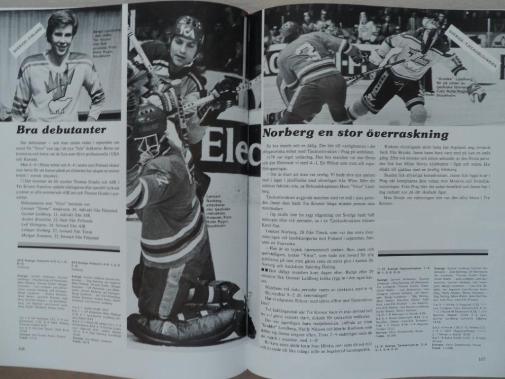книга-фотоальбом История шведского хоккея 1978 4