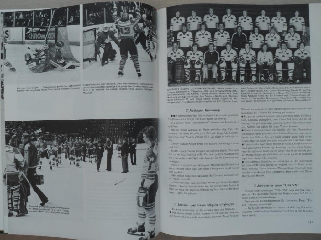 книга-фотоальбом История шведского хоккея 1978 7