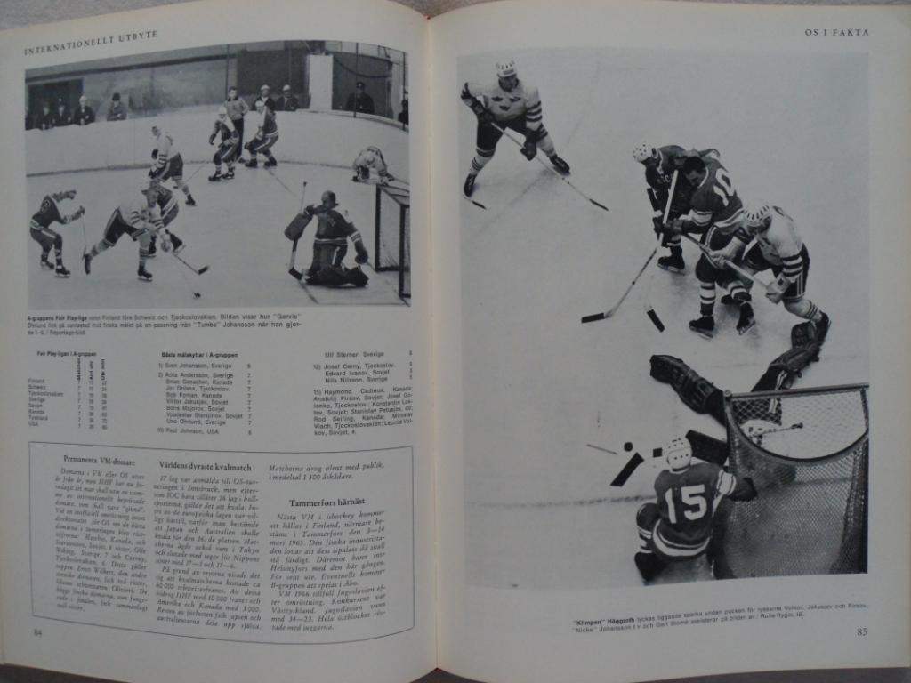 книга-фотоальбом История шведского хоккея 1964 3