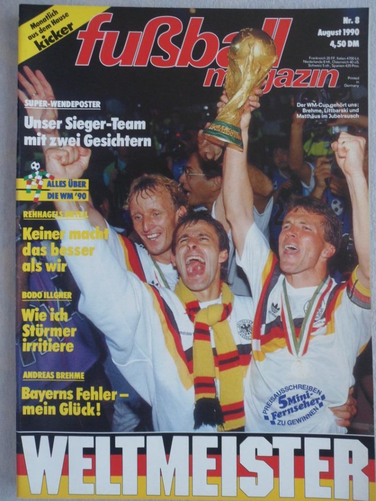 журнал Kicker футбол № 12 (1990) + большой постер